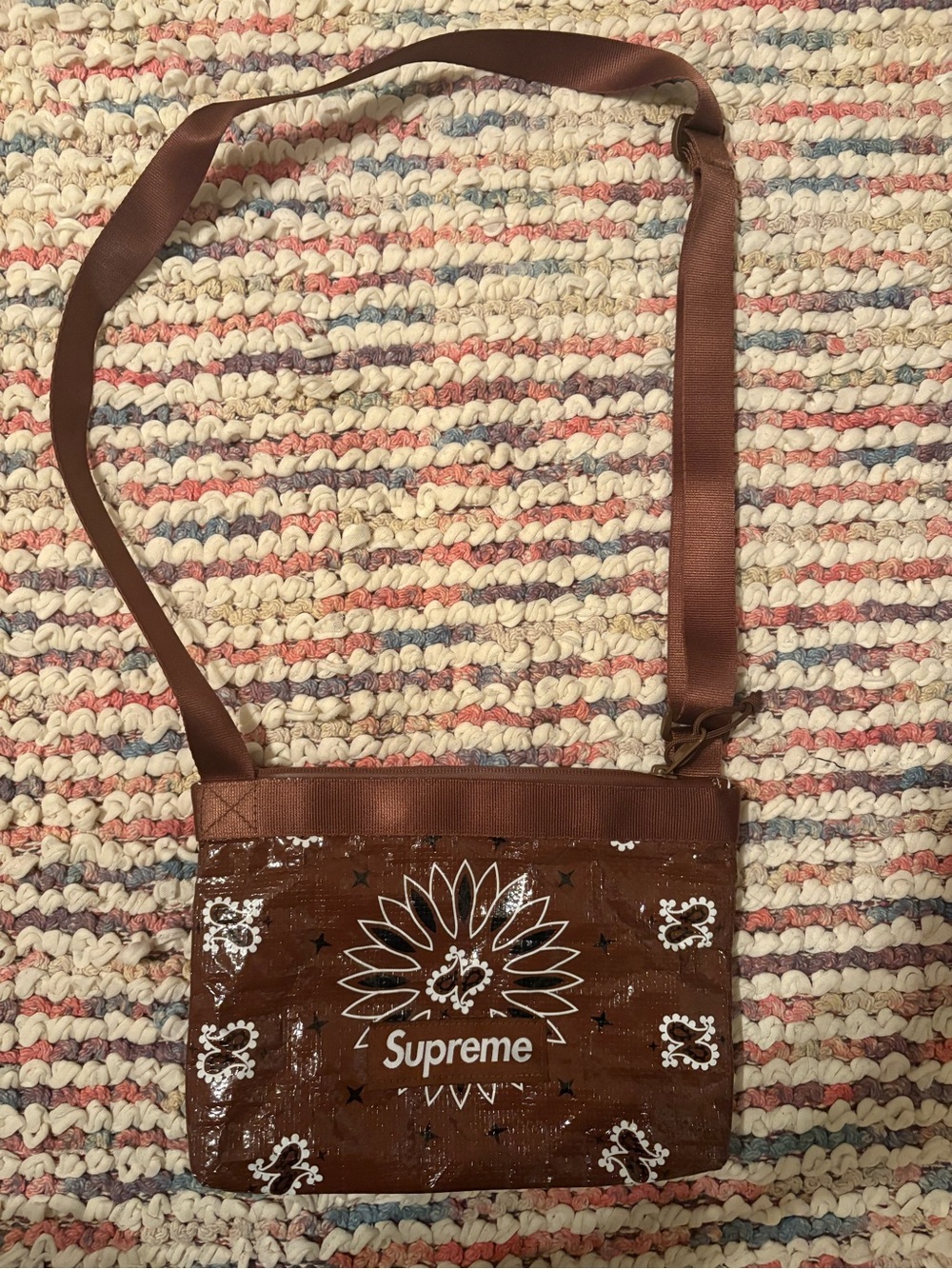 Supreme Brown Crossbody Bag
